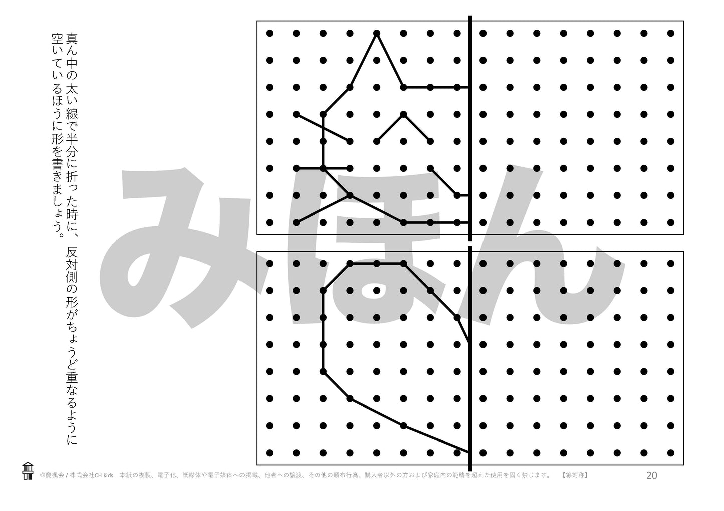 *小受教材_B-18_線対称(難問)*ダウンロード教材